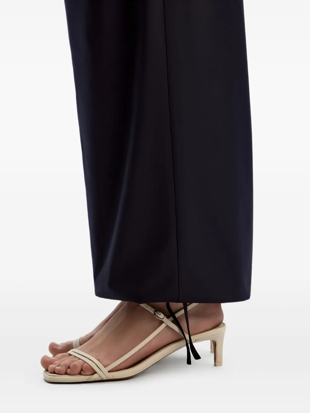 12 STOREEZ Straight broek met trekkoord Blauw