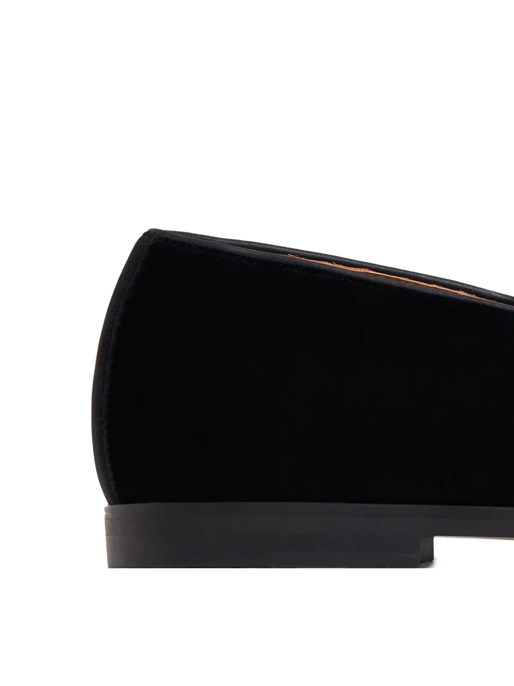 12 Storeez Velvet Loafers In Black