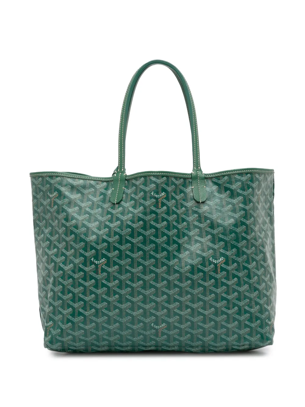 Pre-owned Goyard 2020 Ine Saint Louis Pm Tote Bag In Green