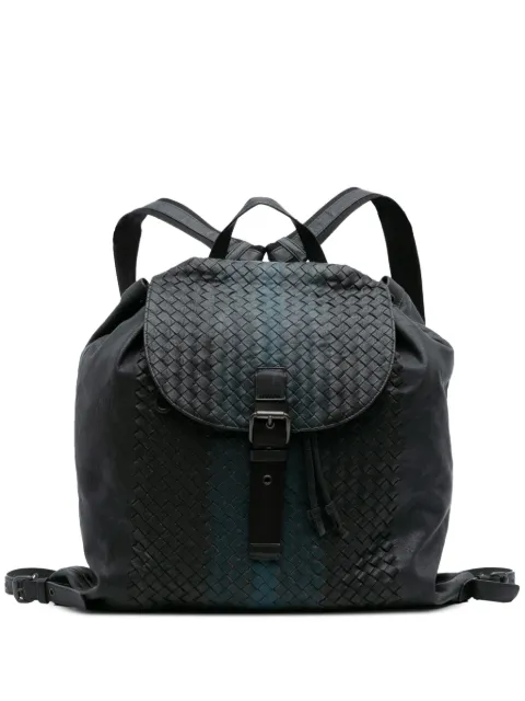 Bottega Veneta Pre-Owned 2012-2025 Nappa Intrecciato Drawstring Flap backpack