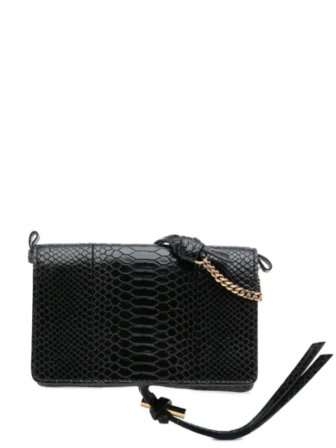 Stella McCartney Pre-Owned 2021 Snakeskin Embossed Faux Leather Flo crossbody bag