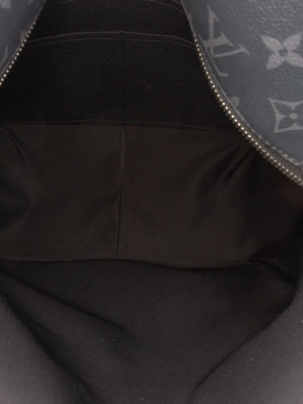 Pre-owned Louis Vuitton 2019 Monogram Eclipse Discovery Backpack In Black
