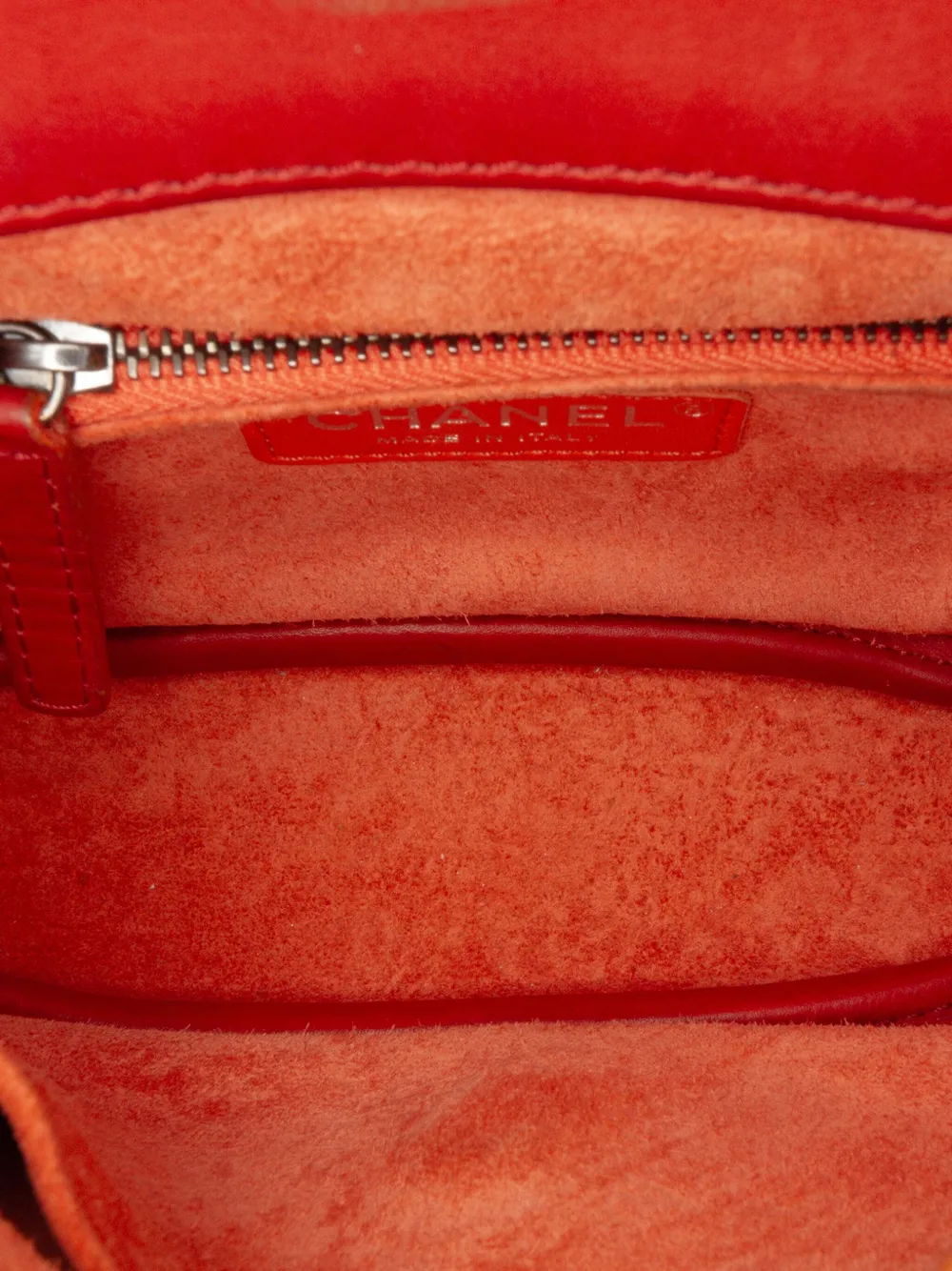 Pre-owned Chanel 2014-2015 Paris Dallas Goatskin Wild Stitch Flap Crossbody Bag In Red