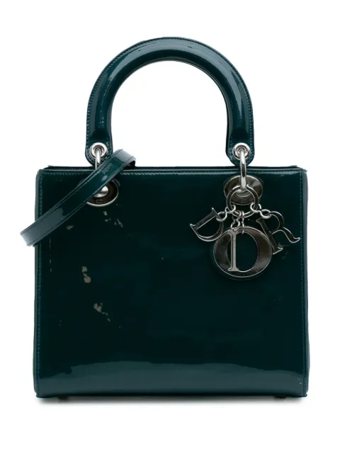 Christian Dior Pre-Owned 2015 Medium Patent Lady Dior satchel