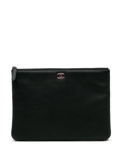 CHANEL Pre-Owned 2016-2017 Medium Caviar Lucky Clover O Case clutch bag