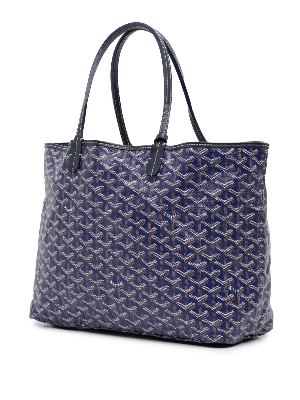Pre-owned Goyard 2013 Ine Saint Louis Pm Tote Bag In Blue