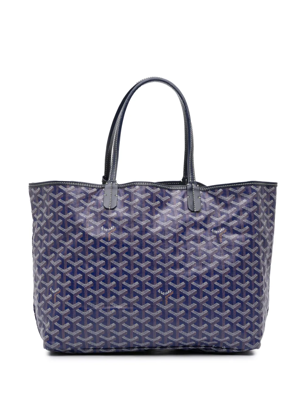 Pre-owned Goyard 2013 Ine Saint Louis Pm Tote Bag In Blue