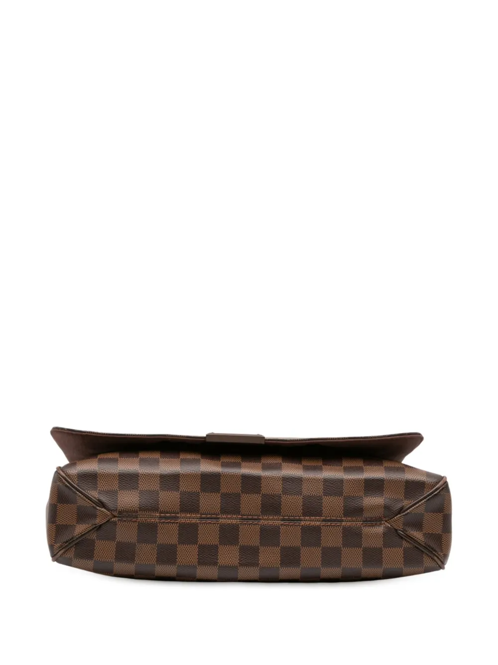 Pre-owned Louis Vuitton 2013 Damier Ebene District Mm Crossbody Bag In Brown