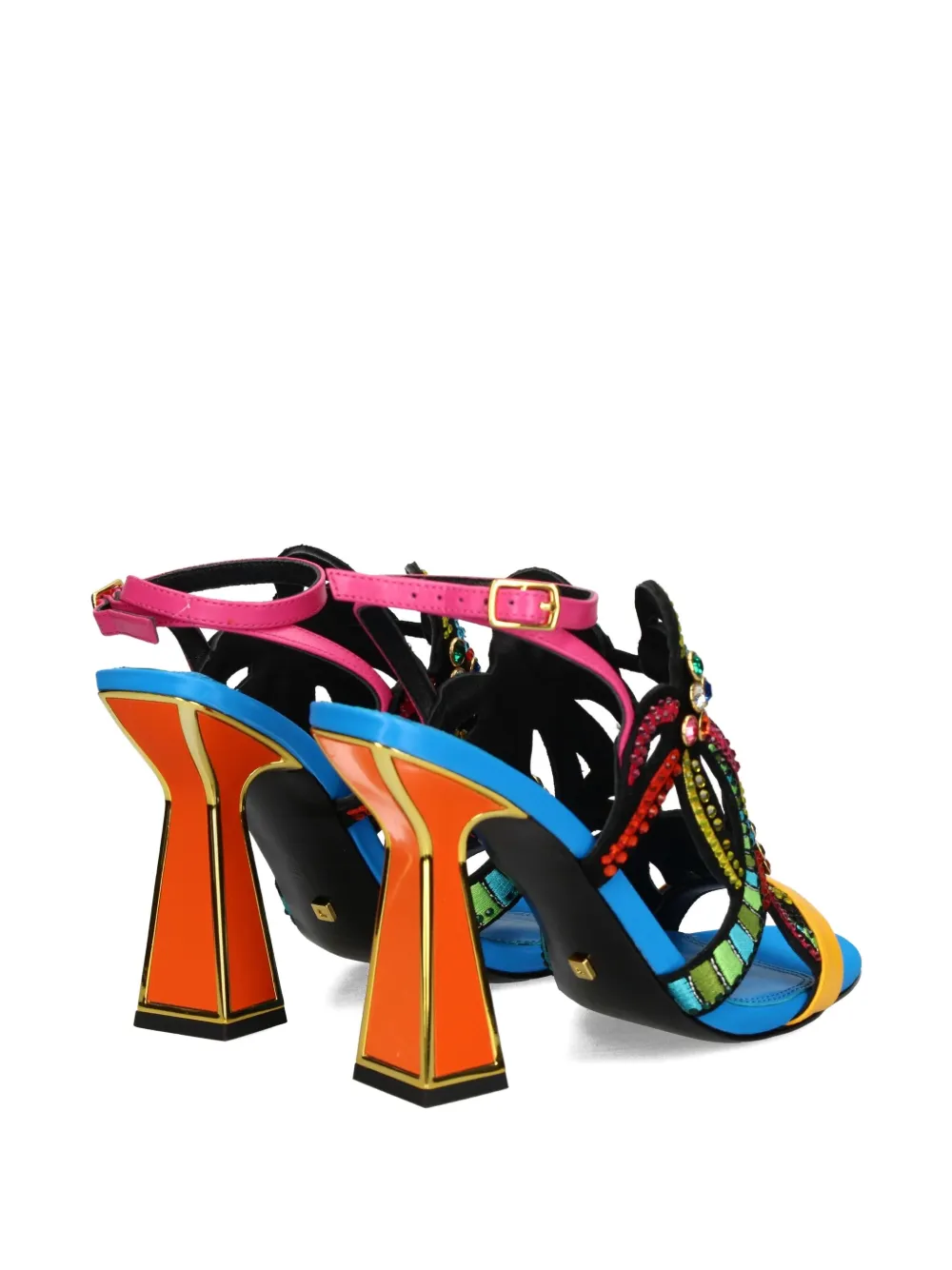 Kat Maconie 105 mm Kiawa verfraaide sandalen Blauw