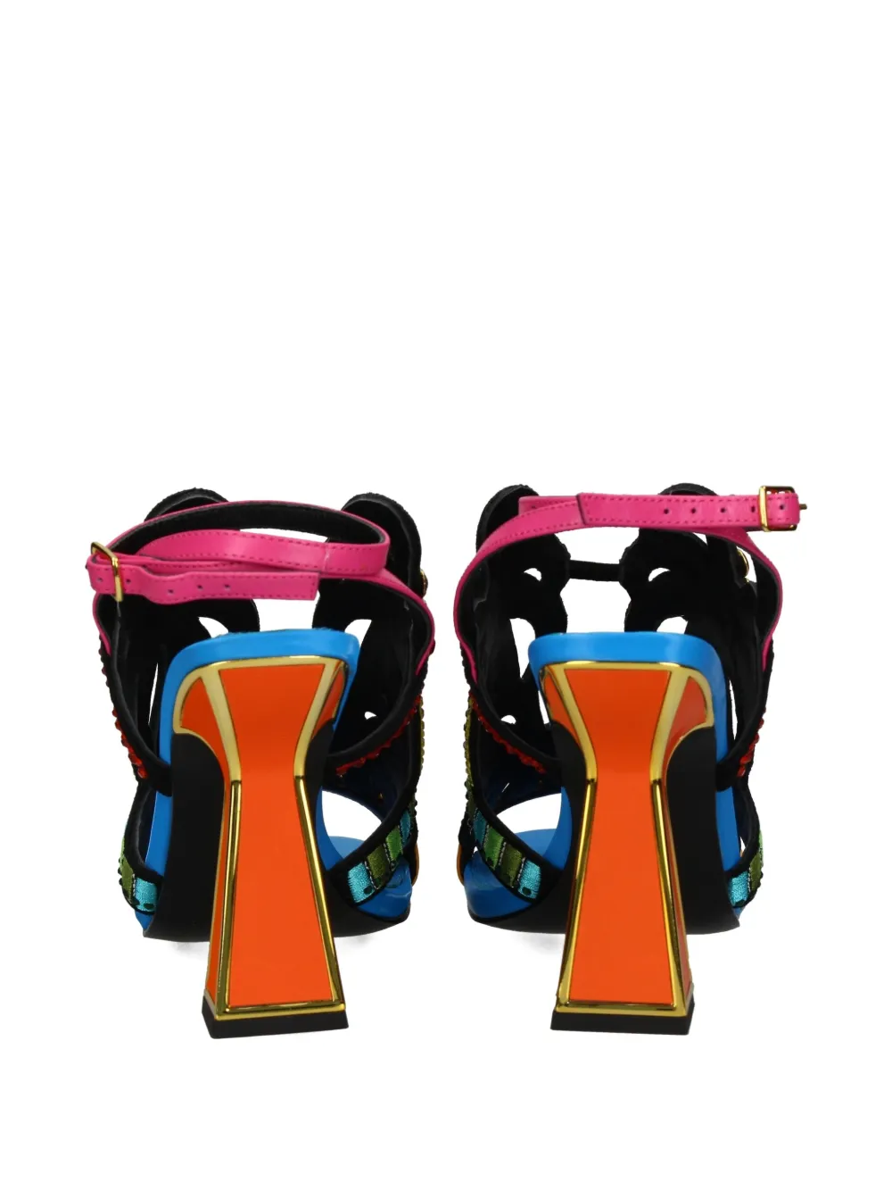 Kat Maconie 105 mm Kiawa verfraaide sandalen Blauw