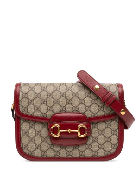 Gucci Pre-Owned 2016-2025 Medium GG Supreme Horsebit 1955 shoulder bag