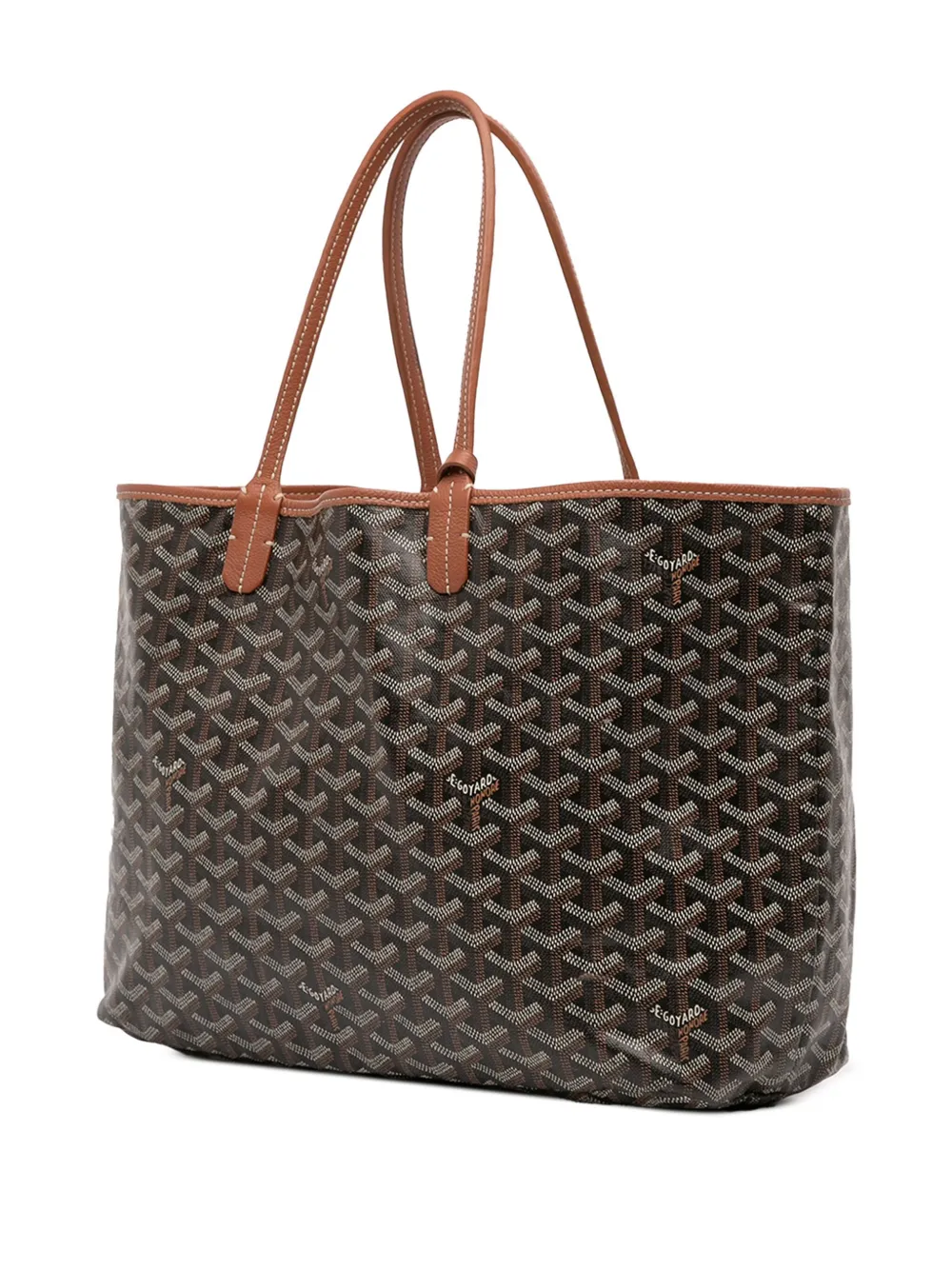 Pre-owned Goyard 2019 Ine Saint Louis Pm Tote Bag In Black