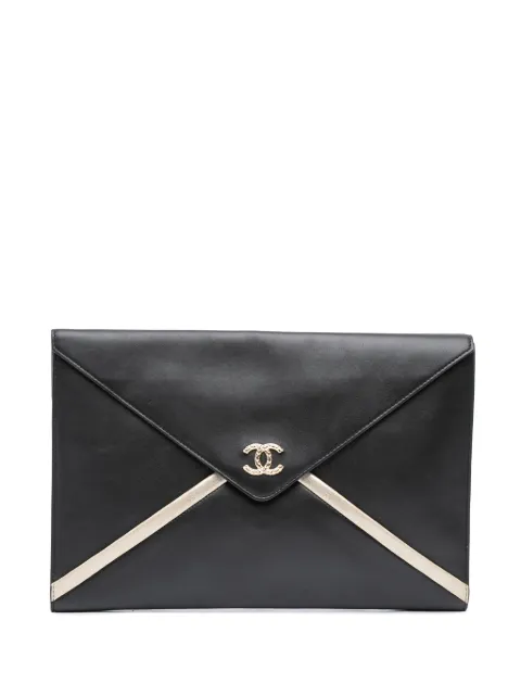 CHANEL Pre-Owned 2016-2017 Cocomail Envelope Clutch aus Lammleder