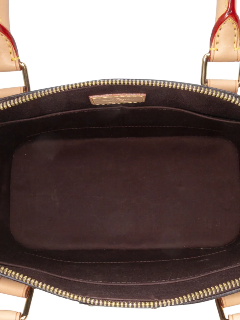 Pre-owned Louis Vuitton 2014 Monogram Vernis Montebello Mm Satchel In Purple