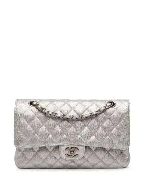 CHANEL Pre-Owned 2017-2018 Medium Classic Iridescent Caviar Double Flap shoulder bag