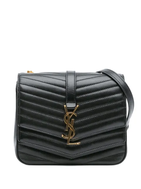 Saint Laurent Pre-Owned 2018 Small Chevron Lambskin Monogram Sulpice Bag crossbody bag