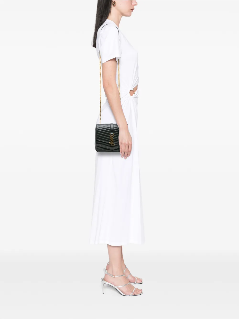 Saint Laurent Pre-Owned Chevron Monogram Sulpice Bag 小羊皮小号斜挎包（2018年典藏款） | 典藏臻品 | Image 2