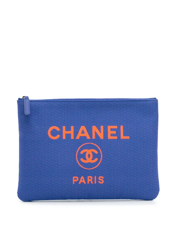 CHANEL Pre-Owned 2021 Medium Tweed Deauville O Case Clutch