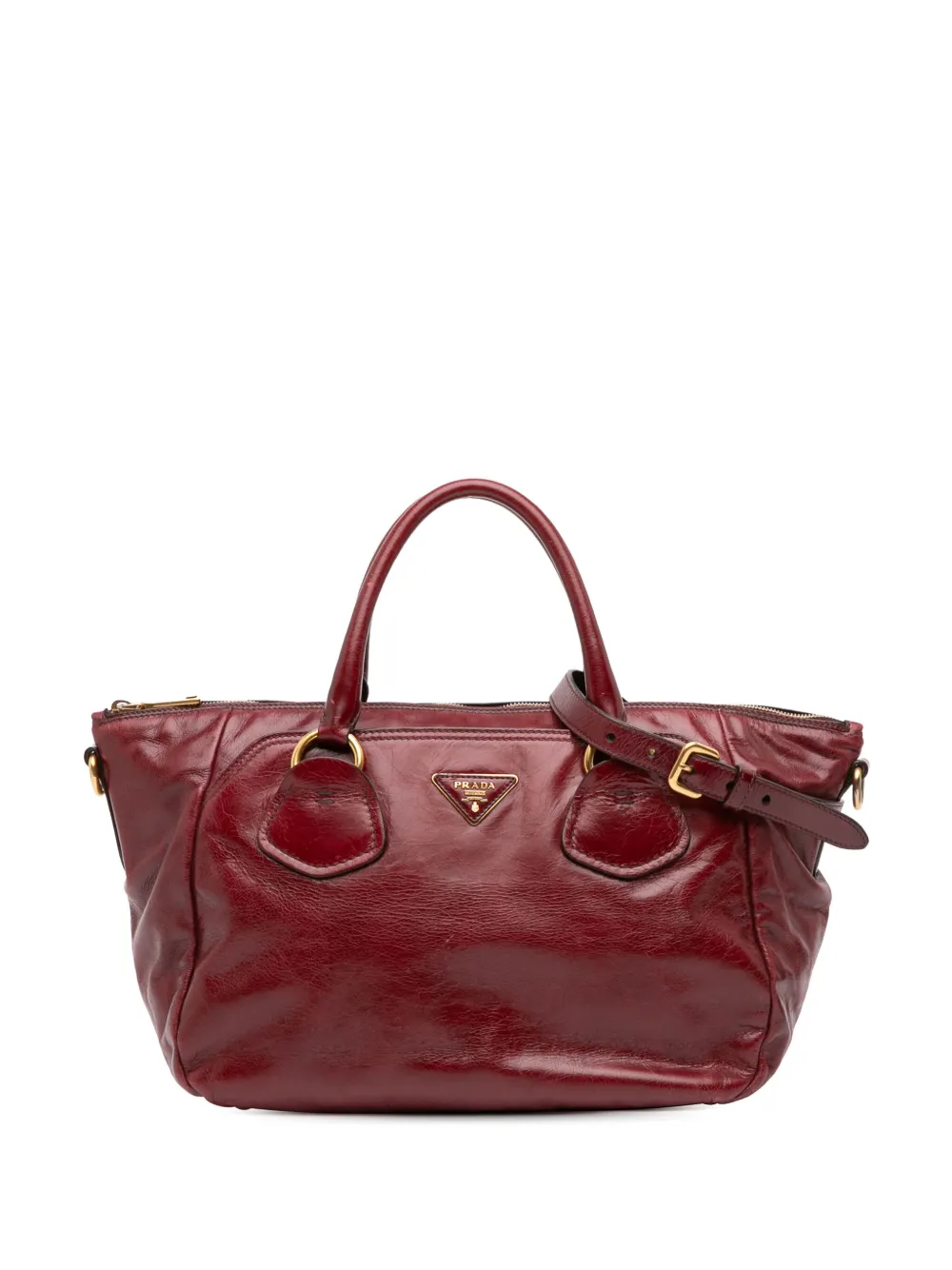 Prada Pre-Owned 2000-2025 Vitello Shine satchel | Red | Image 1