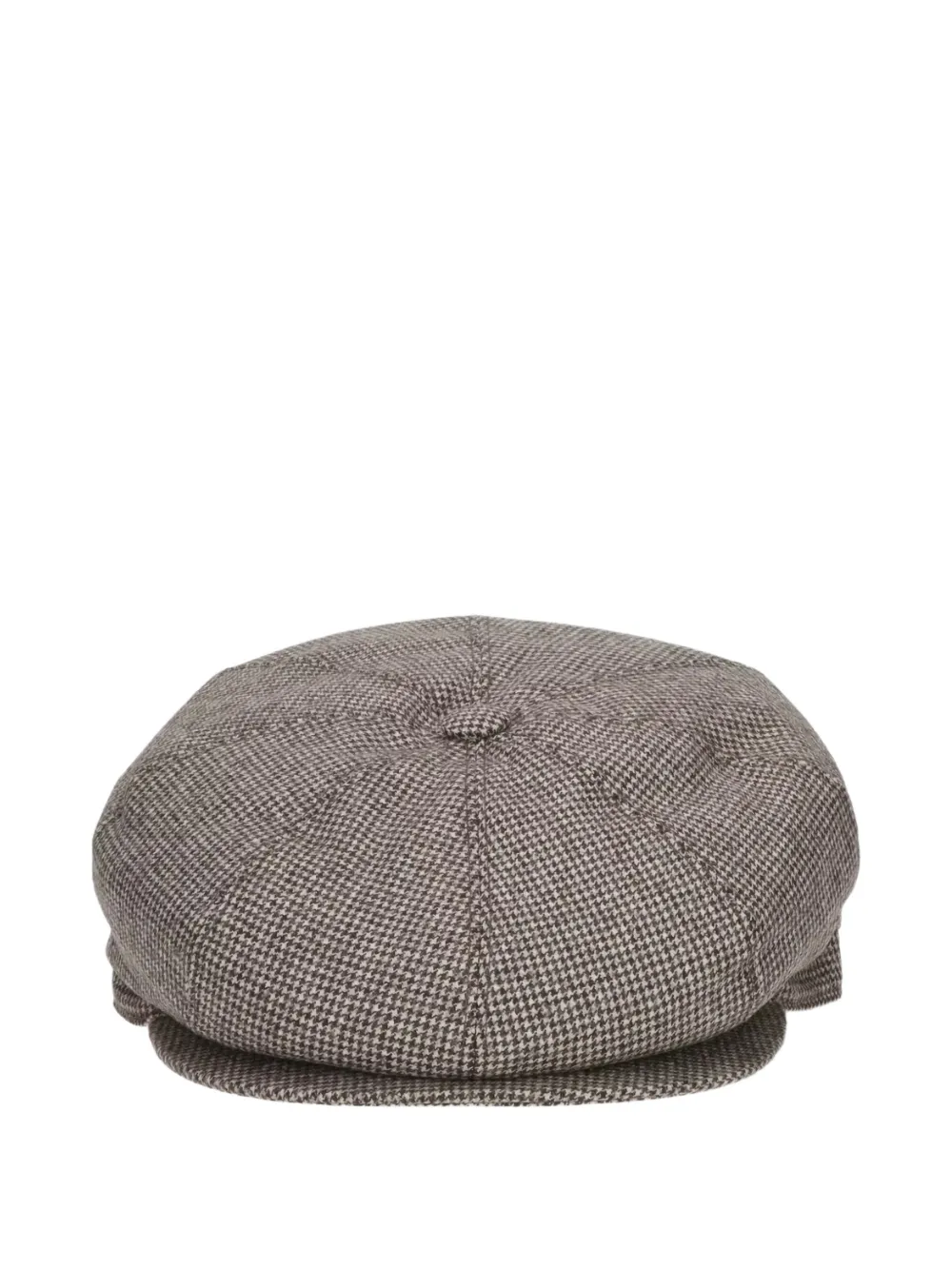 Borsalino Cesare Eight Segment houndstooth hat - Marrone