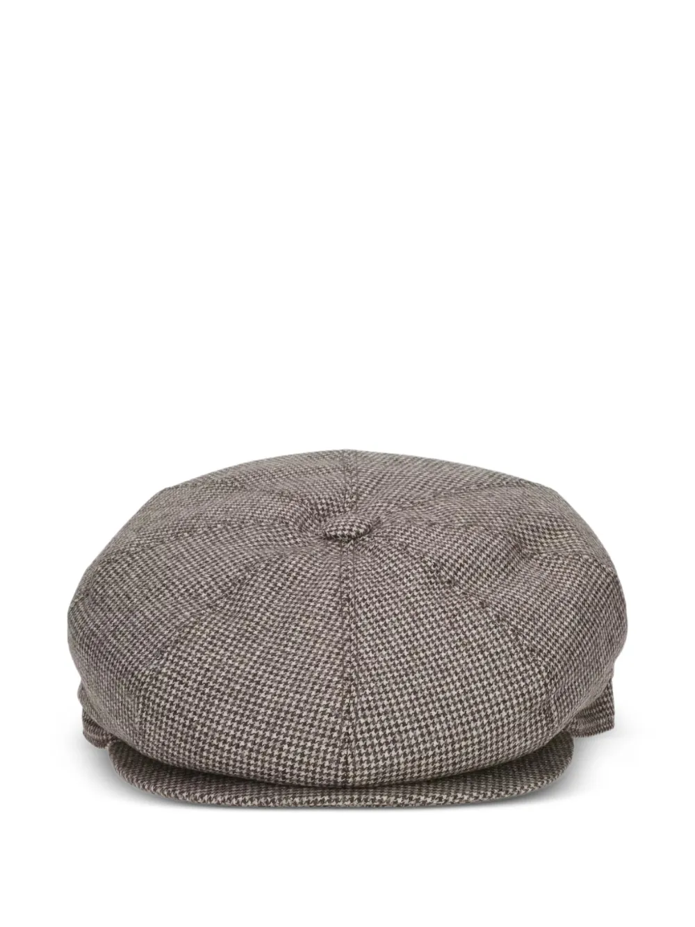 Borsalino Cesare Eight Segment houndstooth hat - Marrone