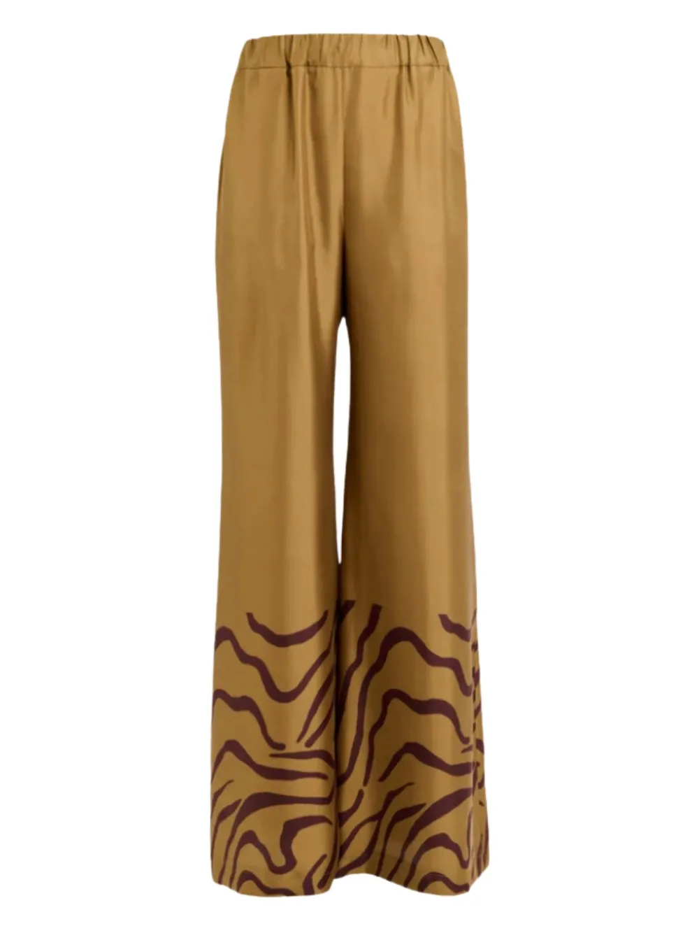 Raquel Diniz Sofia wave-print trousers - Toni neutri