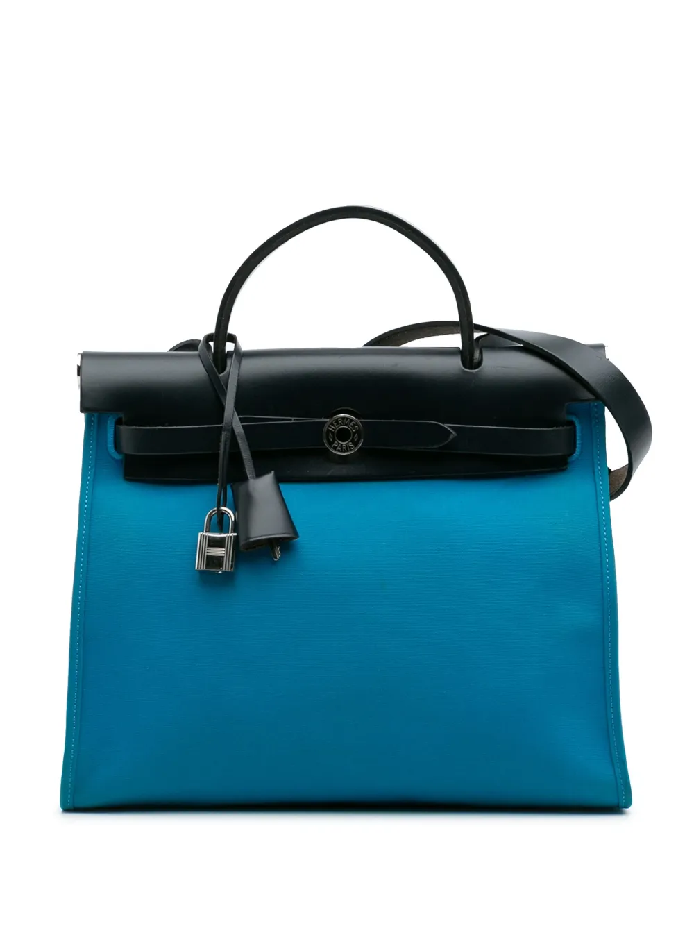 Hermès Pre-Owned Borsa a tracolla Herbag Zip 31 in tela Toile 2017 | nero | Image 1