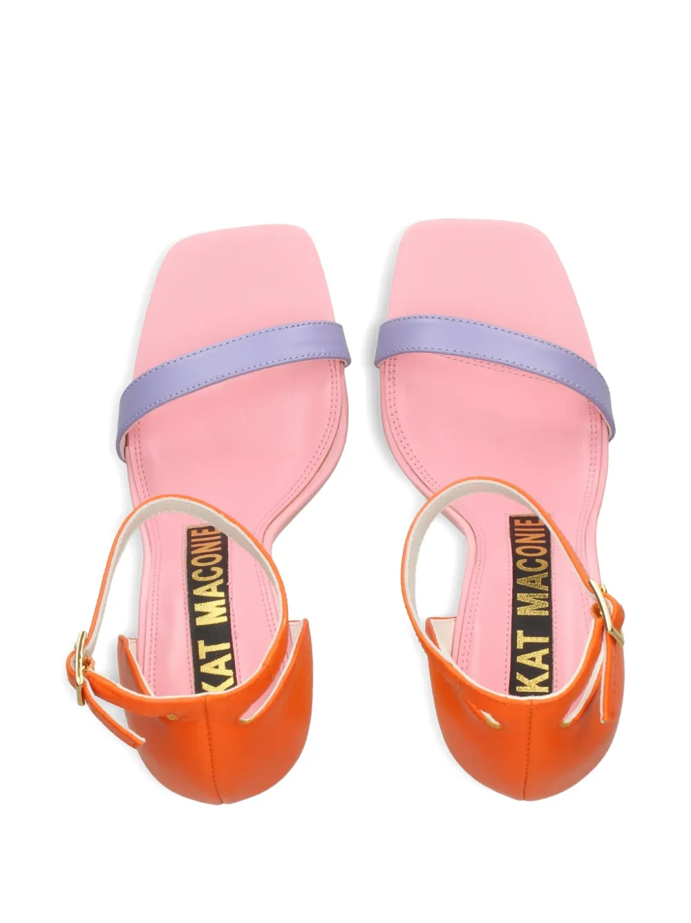 Kat Maconie 105 mm Suzu sandalen met ketting Oranje