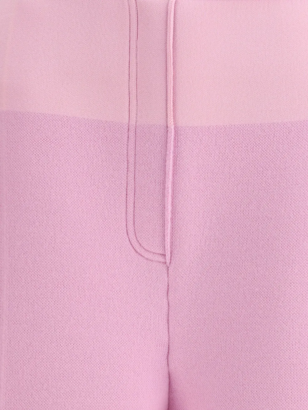 elasticated-ribbed sculptural joggers