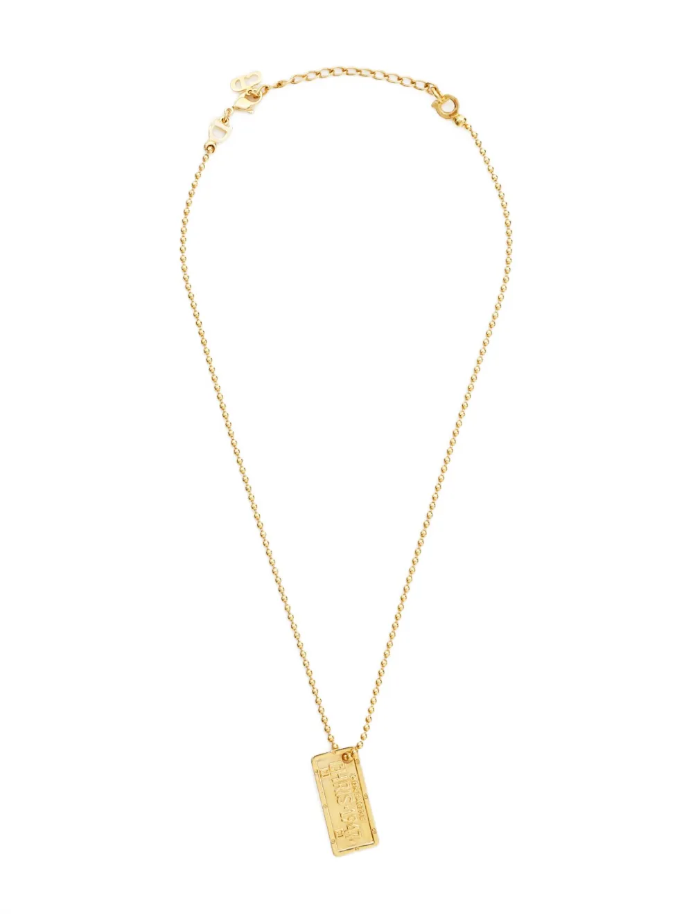 Pre-owned Dior 1970-1990s Pendant Necklace In Gold
