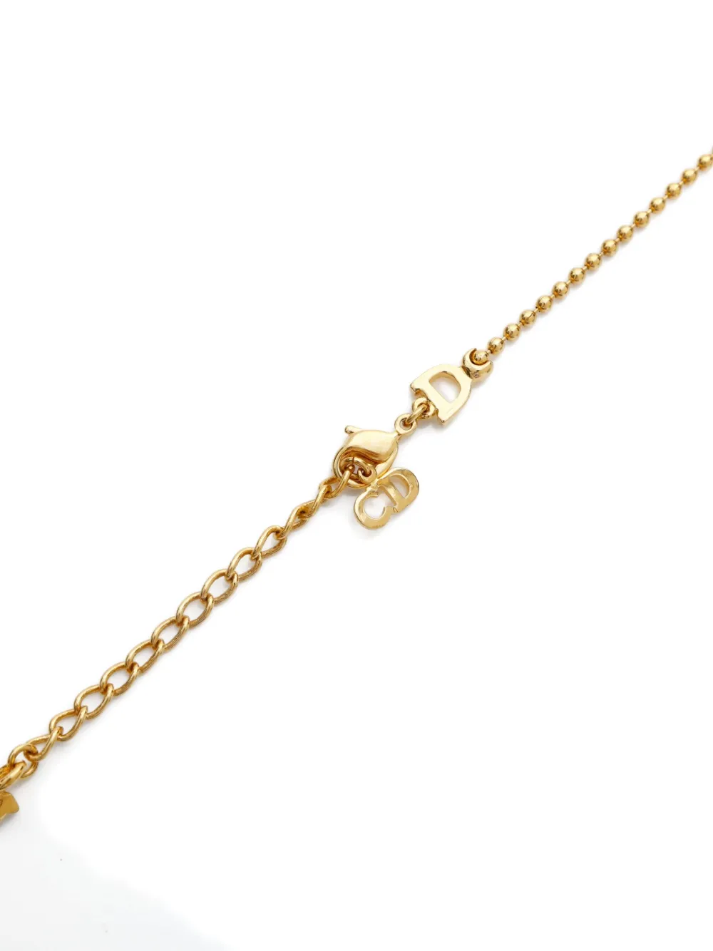 Pre-owned Dior 1970-1990s Pendant Necklace In Gold