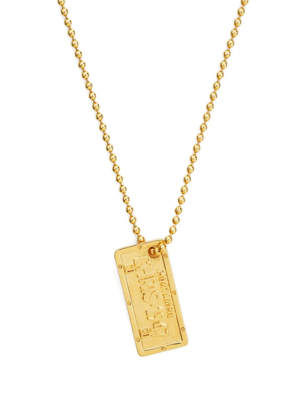 Pre-owned Dior 1970-1990s Pendant Necklace In Gold