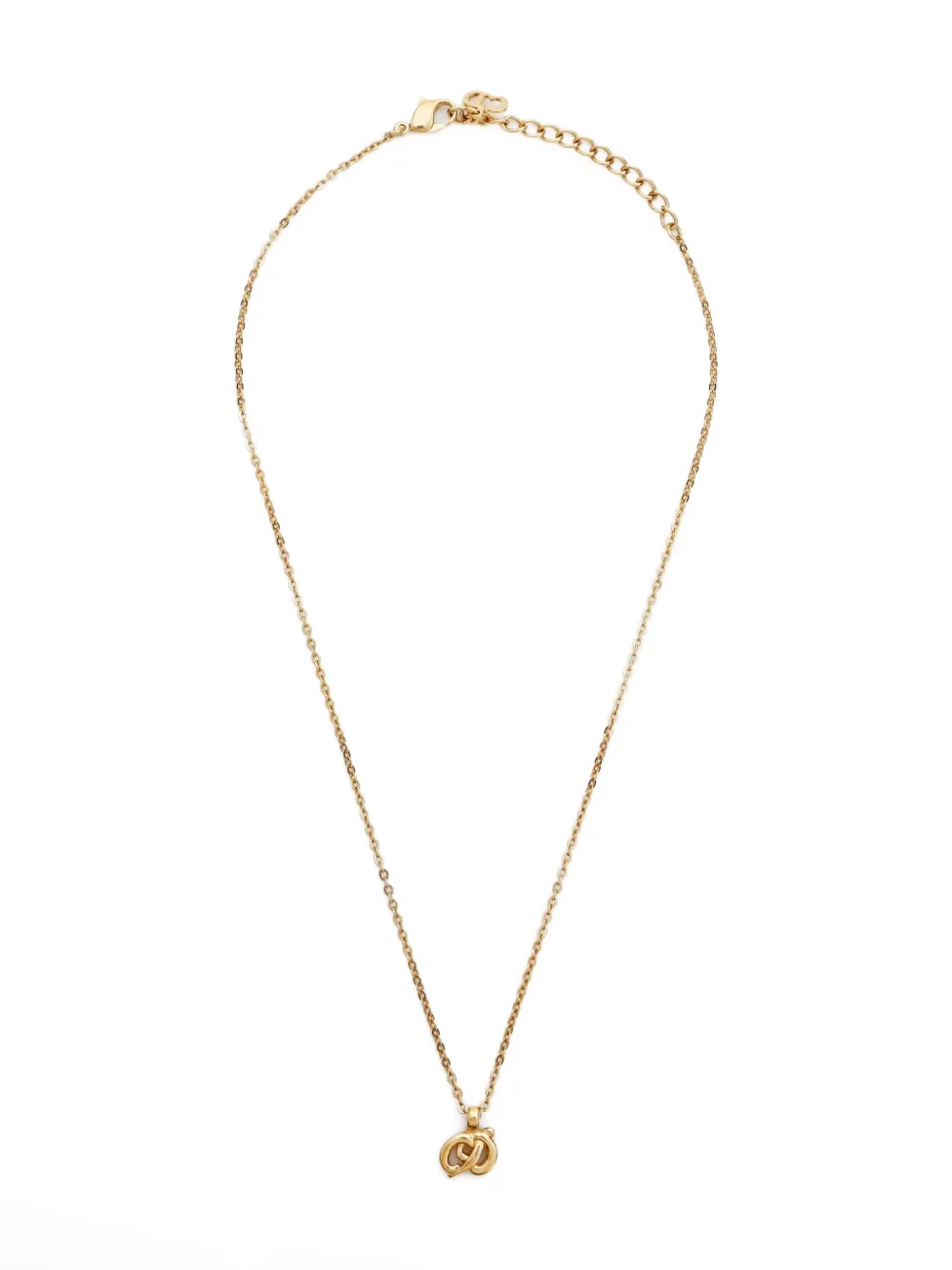 Pre-owned Dior 1980-2000 Christian -pendant Necklace In Gold