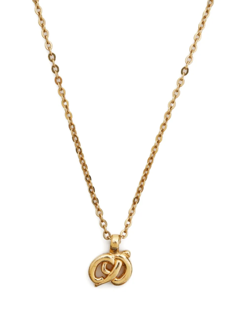Pre-owned Dior 1980-2000 Christian -pendant Necklace In Gold