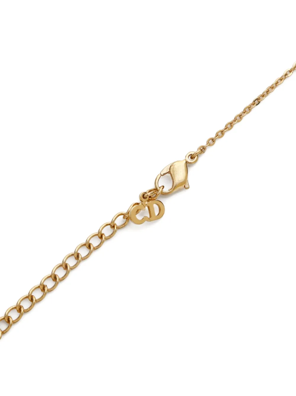 Pre-owned Dior 1980-2000 Christian -pendant Necklace In Gold