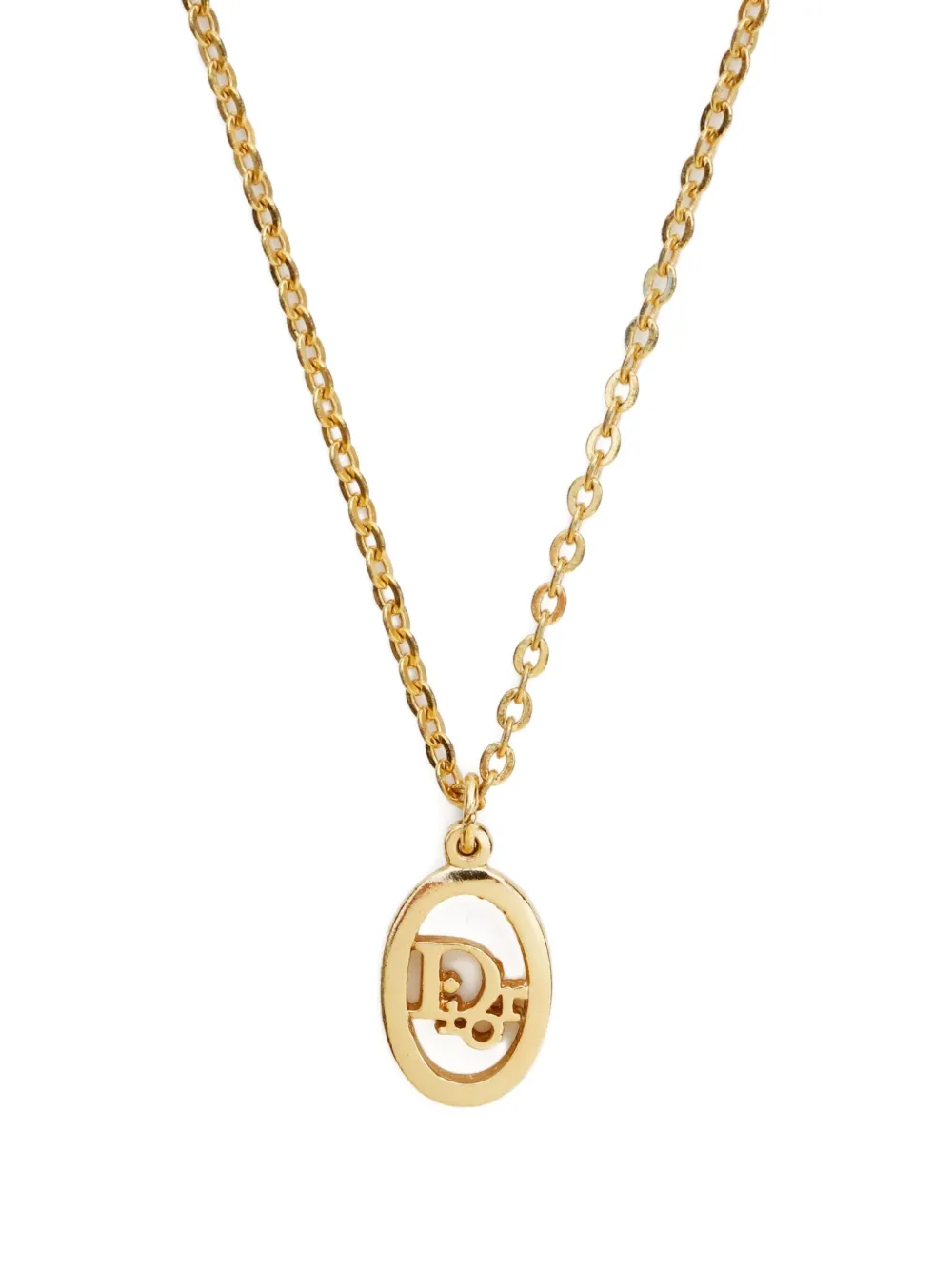 Pre-owned Dior 1970-1990 Christian -pendant Necklace In Gold
