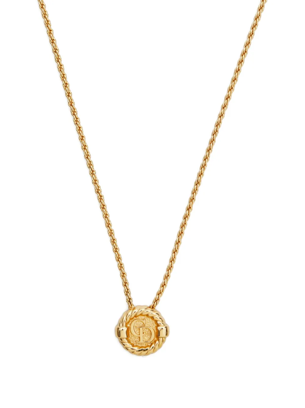 Pre-owned Dior 1970-1990s Christian Necklace In Gold