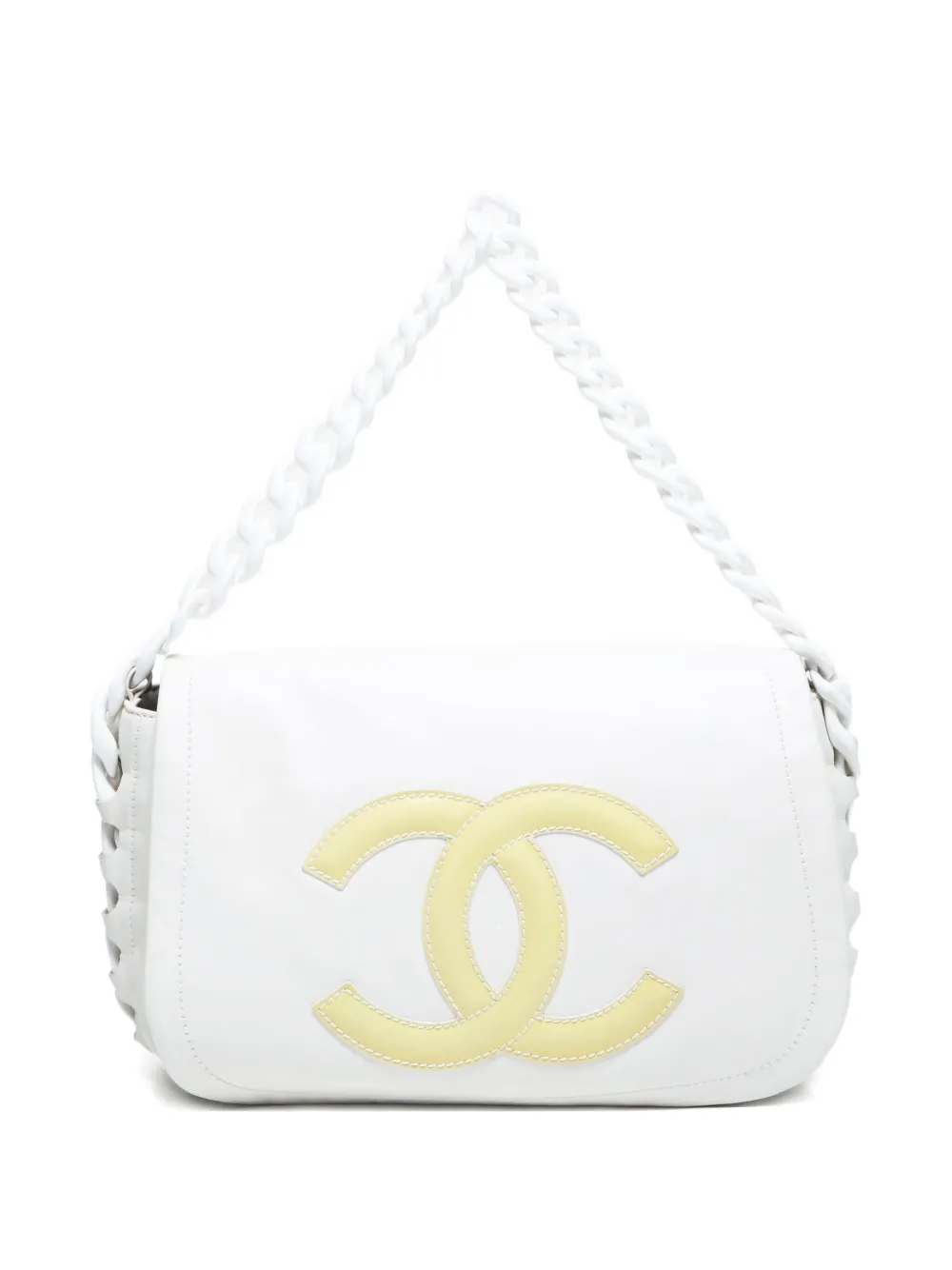 CHANEL Pre-Owned 2006-2008 CC Mark flap tote bag - ホワイト CHANEL Pre-Owned 2006-2008 CC Mark flap tote bag - ホワイト