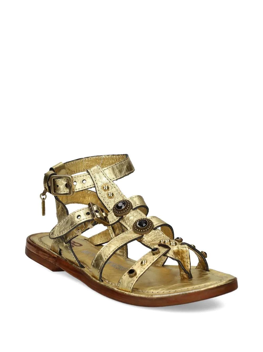 A.S.98 Grant sandalen met studs en gesp Goud