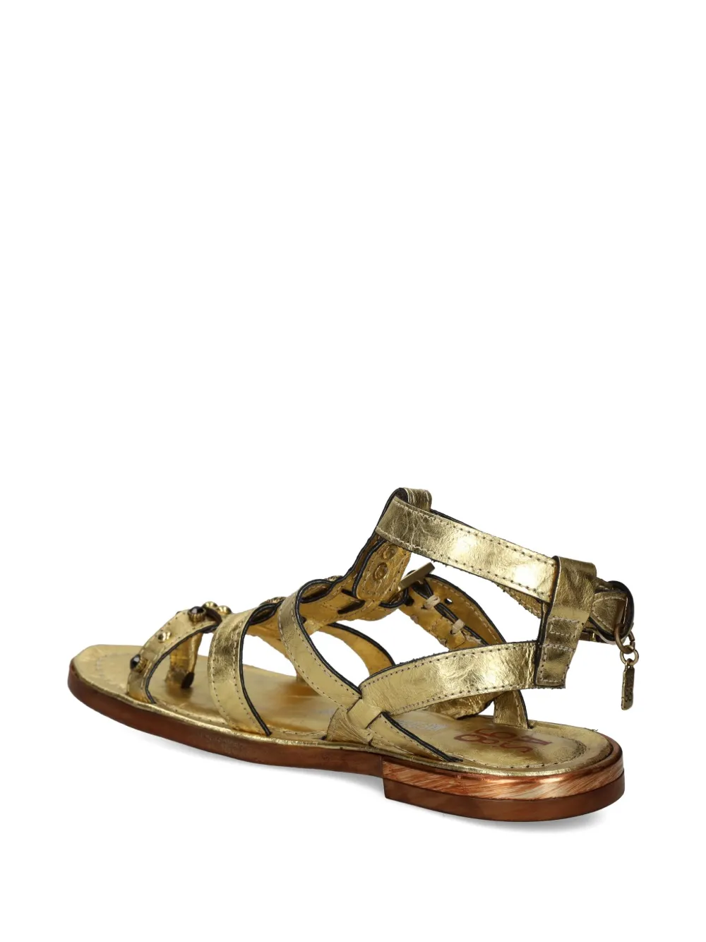 A.S.98 Grant sandalen met studs en gesp Goud