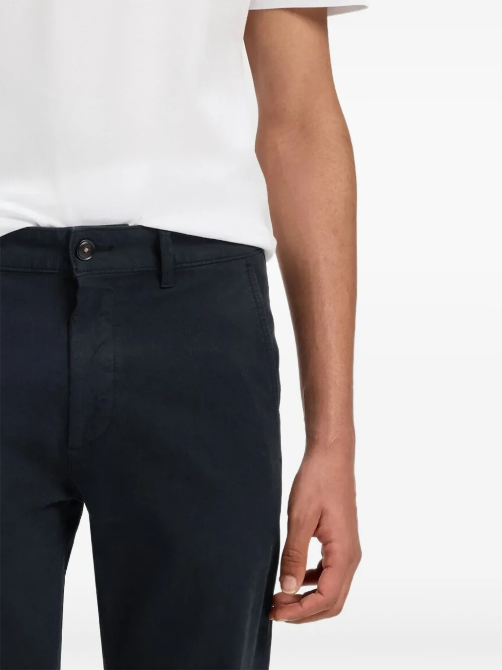 BOSS Broek met knoopsluiting Blauw