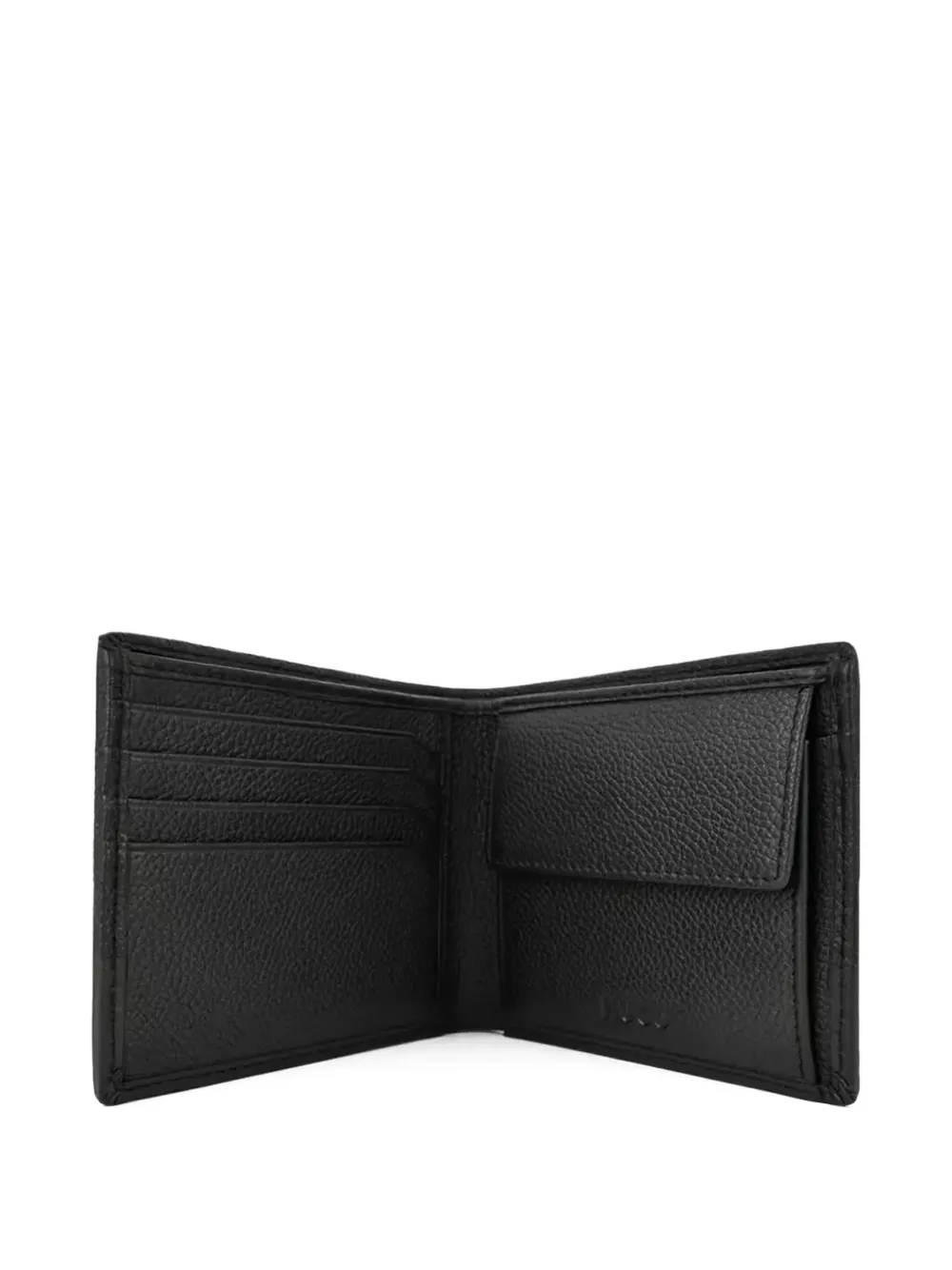 Hugo Boss Logo-plaque Wallet In Brown