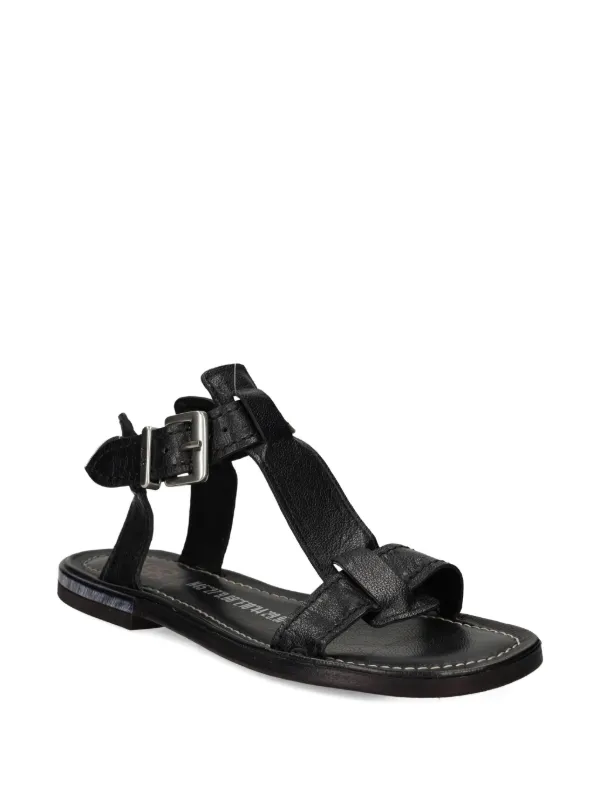 A.S.98 Black Studded Leather Men\'s Sandals s-l400.jpg main image 4