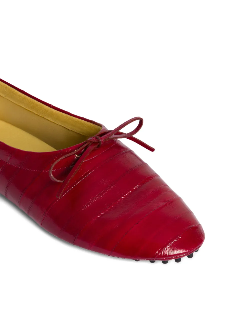 Alberta Ferretti Ballerina's met strikdetail Rood