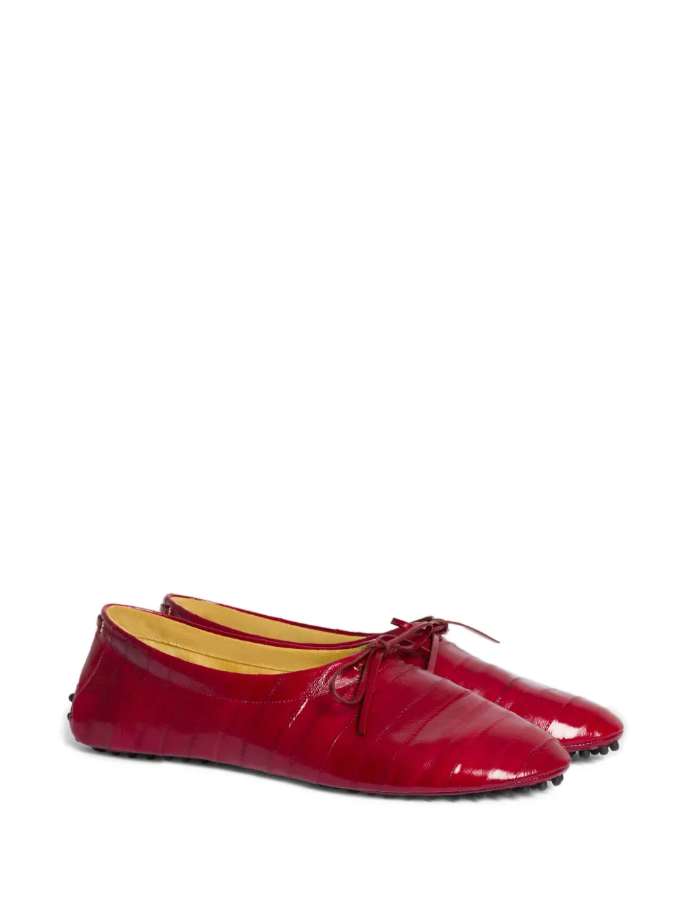 Alberta Ferretti Ballerine con nodo - Rosso