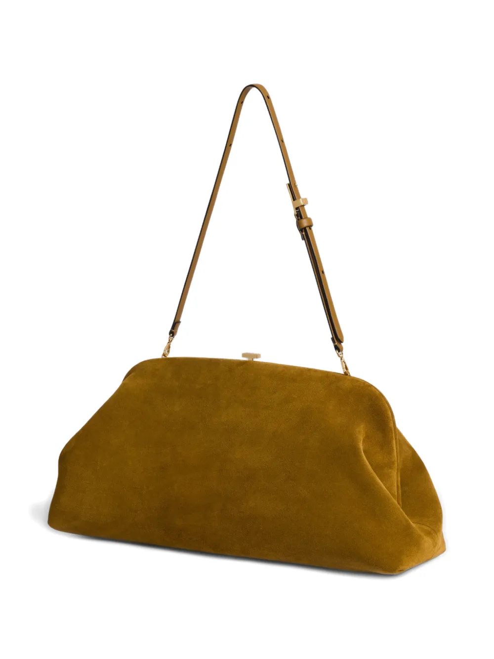 Alberta Ferretti Suède clutch Groen