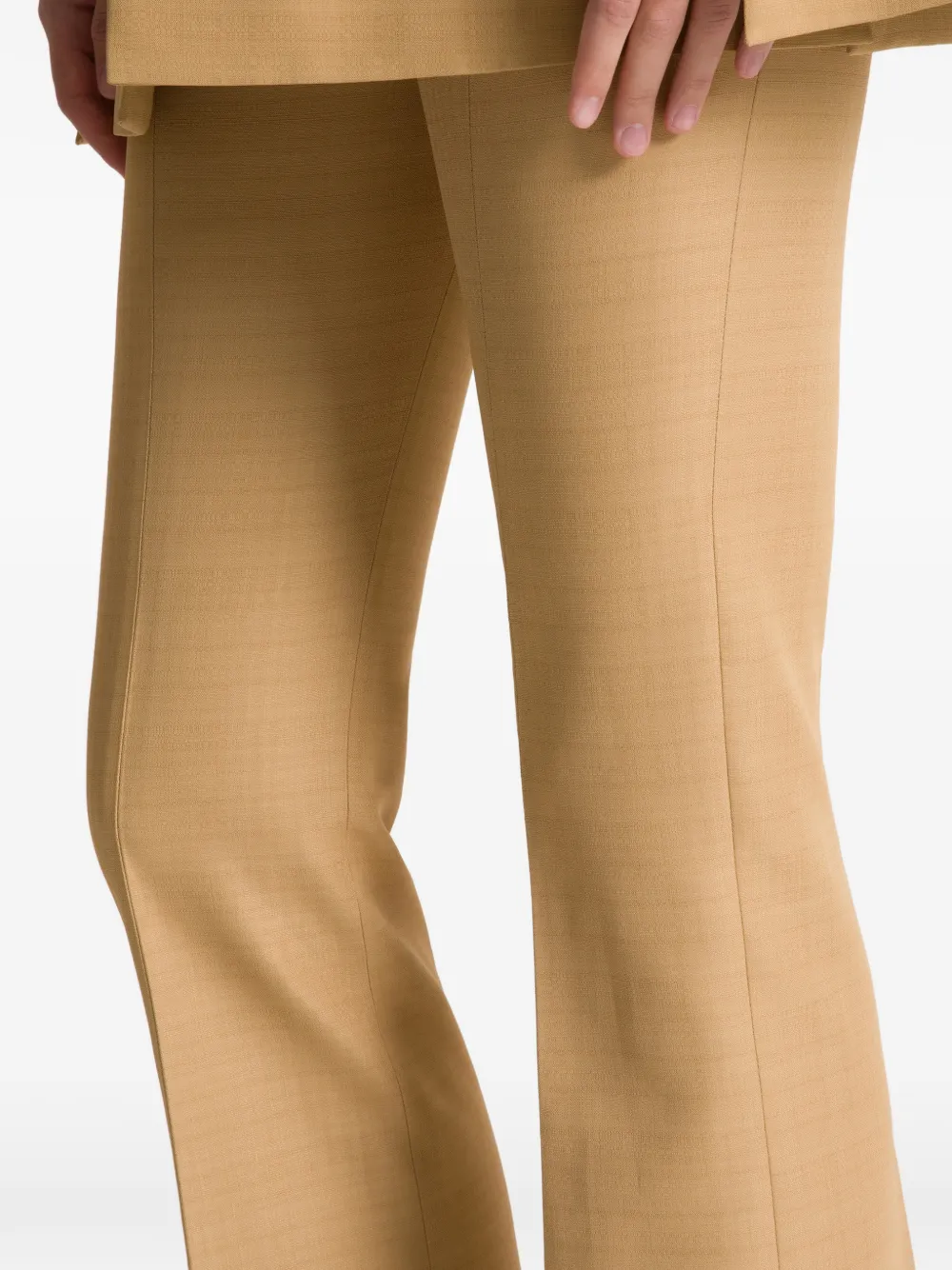 Alberta Ferretti Broek met zak Beige