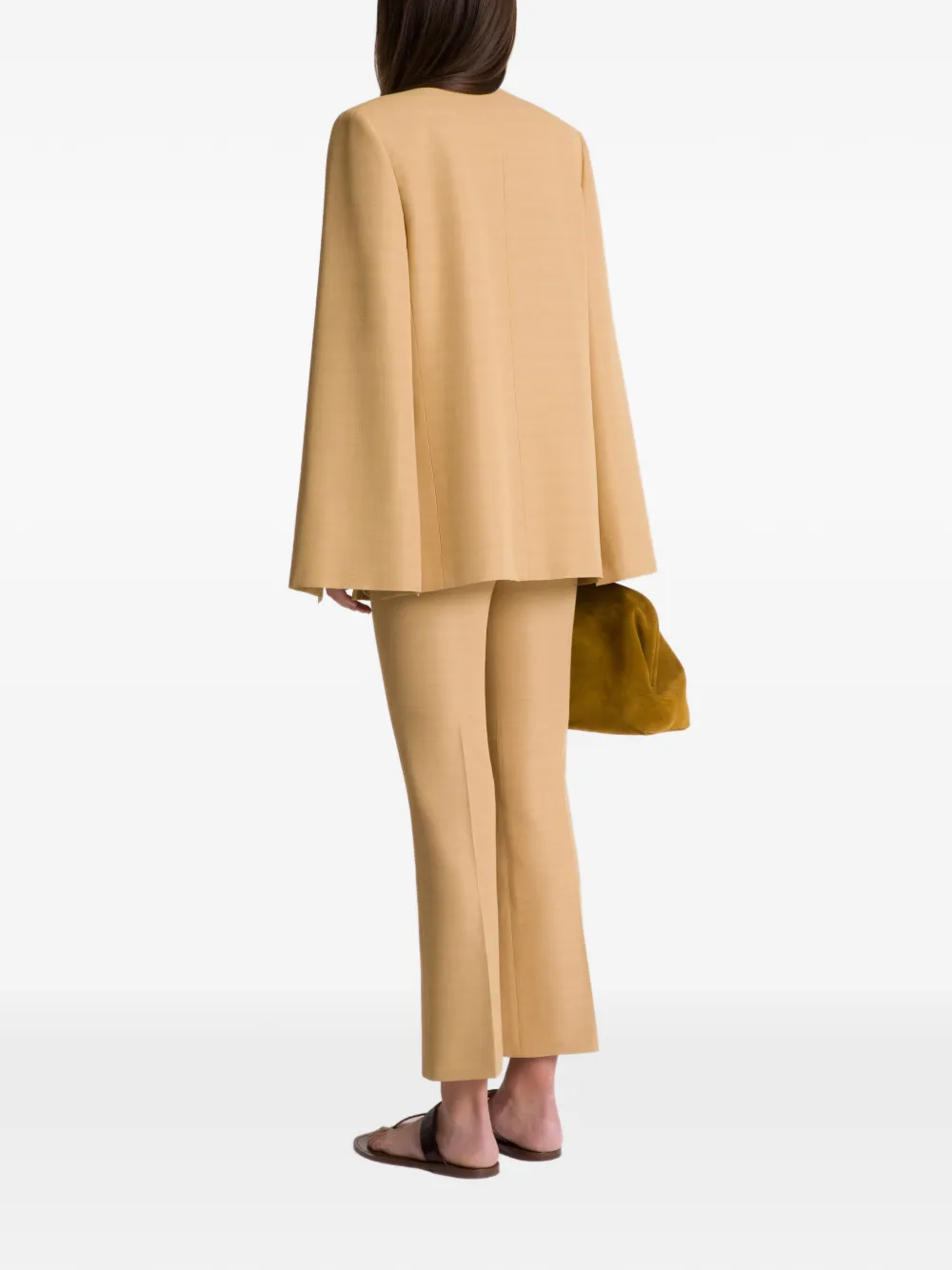Alberta Ferretti Broek met zak Beige