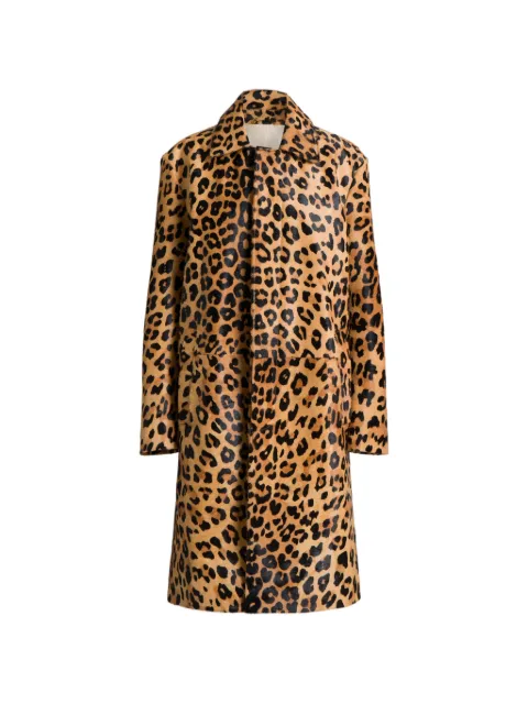 Alberta Ferretti leopard print coat