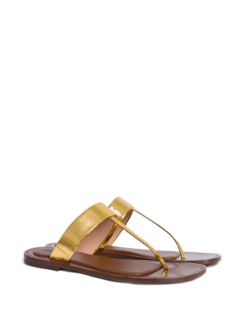 Alberta Ferretti sandalias metalizadas